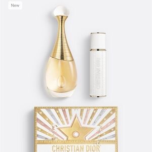 Dior Gold and White Perfume Set